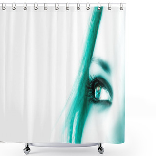 Personality  Girl Looking Shower Curtains