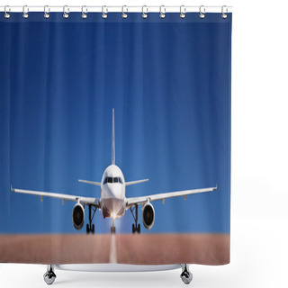 Personality  Boing On Runway Shower Curtains