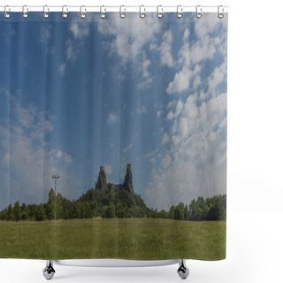 Personality  Trosky Castle In Summer Hot Nice Color Day Shower Curtains