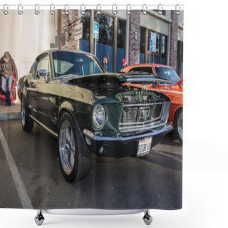 Personality  Ford Mustang Fastback Shower Curtains