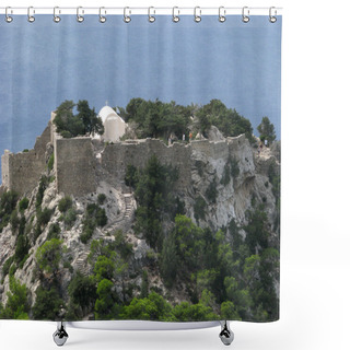 Personality  Stronghold Monolithos Shower Curtains