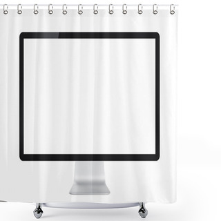 Personality  Computer Display Shower Curtains