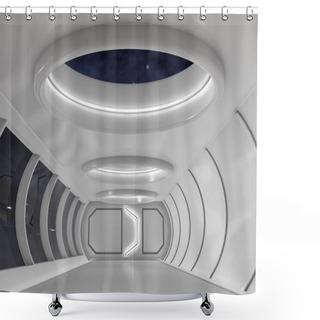 Personality  Futuristic Shower Curtains