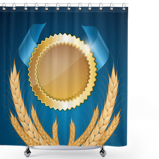 Personality  Vector Medals. Vector Illustration  Shower Curtains