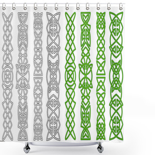 Personality  Celtic Ornaments And Elements Shower Curtains