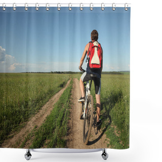 Personality  Bicycle Shower Curtains