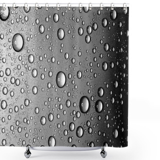 Personality  Water Drops Closeup. Shower Curtains