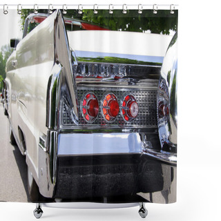 Personality  Classic Car Rear End Shower Curtains