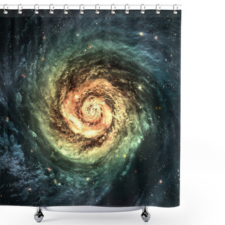 Personality  Incredibly Beautiful Spiral Galaxy Somewhere In Deep Space Shower Curtains