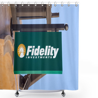 Personality  Fidelity Investments Sign Shower Curtains