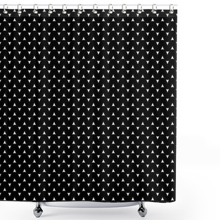 Personality  Black And White Triangle Pattern, Background, Texture Shower Curtains