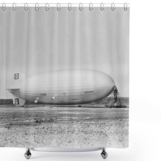 Personality  Old Photograph Showing Graf Zeppelin - Hindenburg Shower Curtains