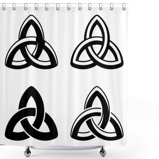 Personality  Celtic Knot Elements Shower Curtains