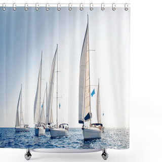 Personality  Sailing Ship Yachts Shower Curtains