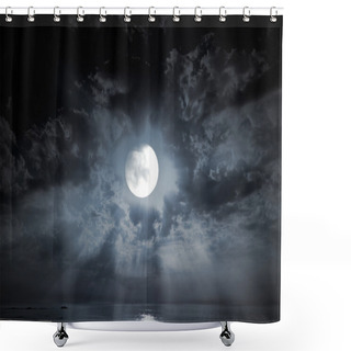 Personality  Moonbeams Shower Curtains