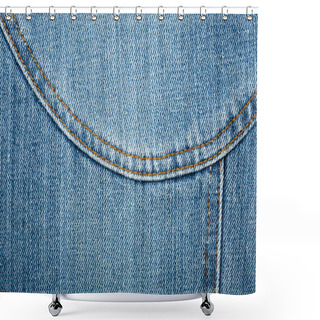 Personality  Jeans Texture Shower Curtains