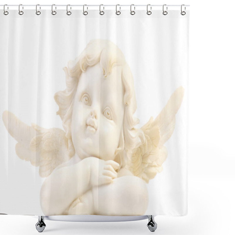 Personality  Little angel figurine shower curtains
