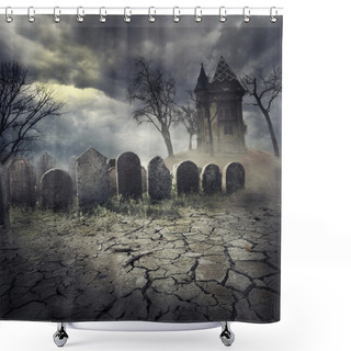 Personality  Hunted House Shower Curtains