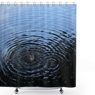 Personality  Capillary Waves Produced By Two Droplets Shower Curtains