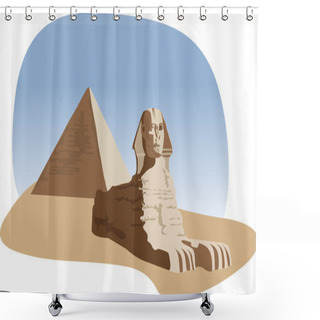 Personality  Sphinx Shower Curtains