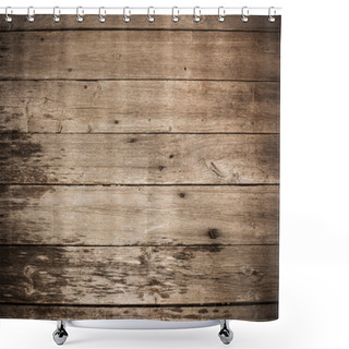 Personality  Wooden Background Shower Curtains