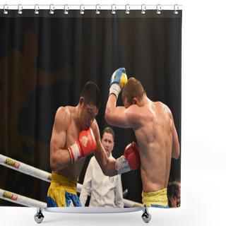 Personality  World Series Of Boxing: Ukraine Otamans Vs China Dragons Shower Curtains