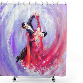 Personality  Waltz Dancers Shower Curtains