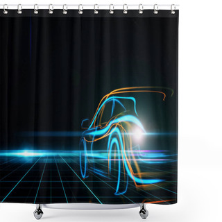 Personality  Transportation And Design Concept  Shower Curtains