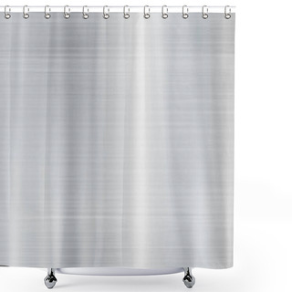 Personality  Texture Panorama Of Silver Metal With Reflection Shower Curtains