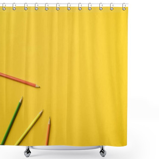 Personality  Four Colored Pencils Shower Curtains