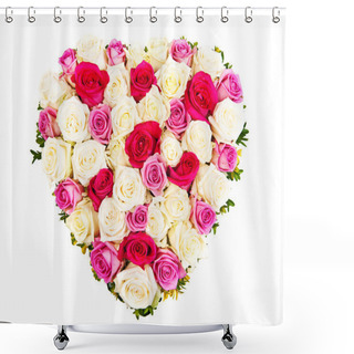 Personality  Heart Of Roses Shower Curtains
