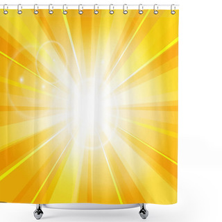 Personality  Sun Beams Pattern Shower Curtains