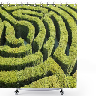 Personality  Labyrinth Shower Curtains