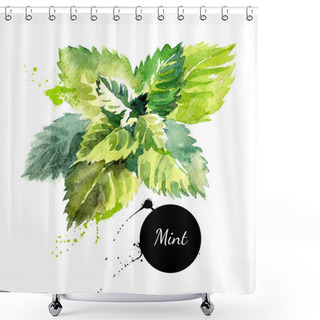 Personality  Kitchen Herbs And Spices Banner.  Shower Curtains