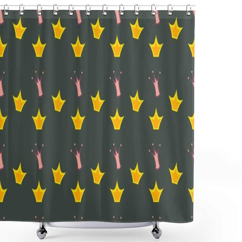 Personality  Colored background with different accessories shower curtains