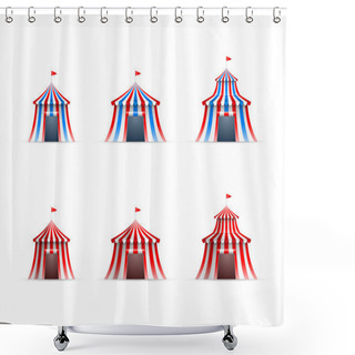 Personality  Circus Tent Collection Shower Curtains