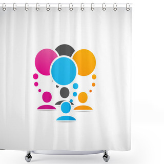 Personality  Social Media Networks Shower Curtains