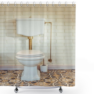 Personality  Toilet Shower Curtains