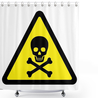 Personality  Deadly Danger Sign Shower Curtains