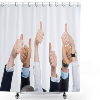 Personality  People Showing Thumbs Up Shower Curtains