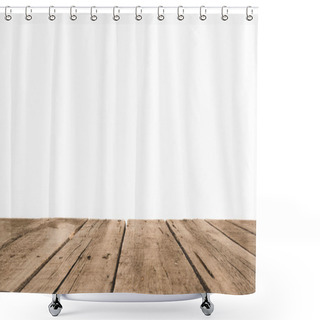 Personality  Wooden Planks Surface Shower Curtains