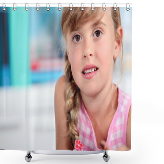 Personality  Child Portrait Shower Curtains