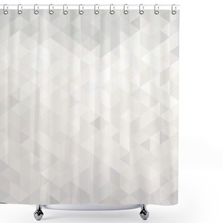 Personality  Abstract White Geometric Background Shower Curtains