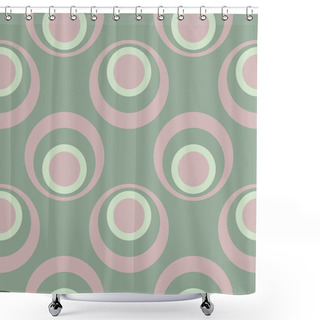 Personality  Olive Green Seamless Geometric Pattern For Wallpapers, Textile And Fabrics Shower Curtains