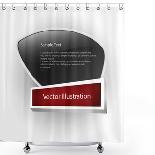 Personality  Vector Banner. Vector Illustration  Shower Curtains