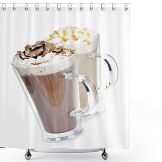 Personality  Hot Chocolate And Coffee Beverages Shower Curtains