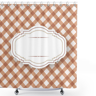 Personality  Vintage Frame Template, Vector Design Shower Curtains