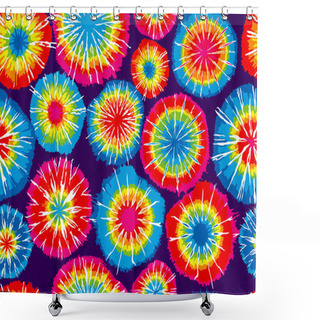 Personality  Seamless Repeating Tie Dye Background Shower Curtains