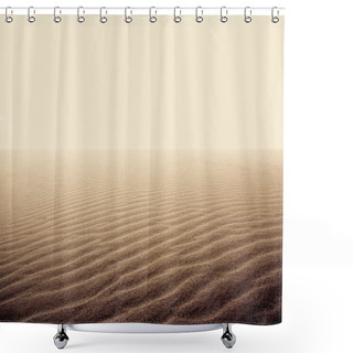 Personality  Sand On The Dry Desert. Shower Curtains