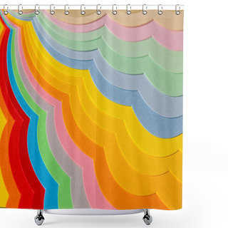 Personality  Abstract Colorful Background From Paper Sheets Shower Curtains